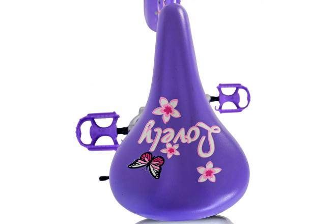 Volare Lovely Children's bike - Girls - 24 inch - Purple - Two hand brakes
