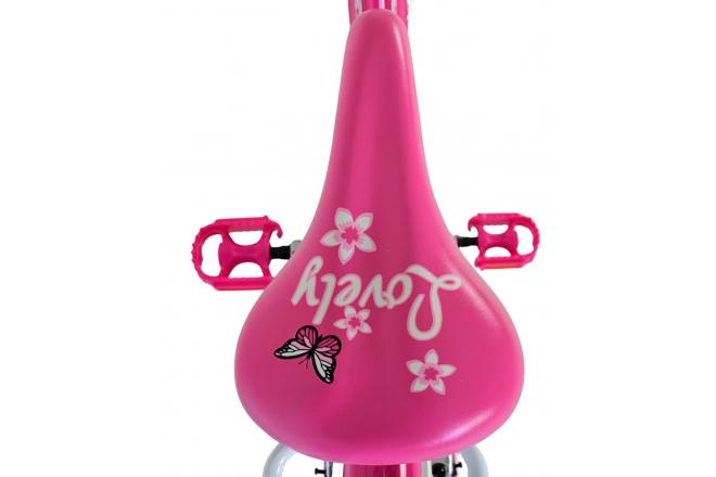 Volare Lovely Children's bike - Girls - 24 inch - Pink- Two hand brakes
