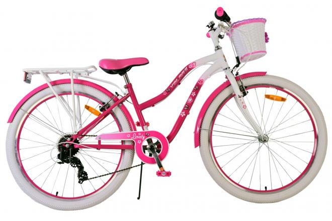 Volare Lovely Children's bike - Girls - 26 inches - Pink - 7 speed