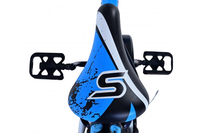 Volare Sportivo Kinderfiets - Boys - 12 inch - Blue Black - Two Hand Brakes