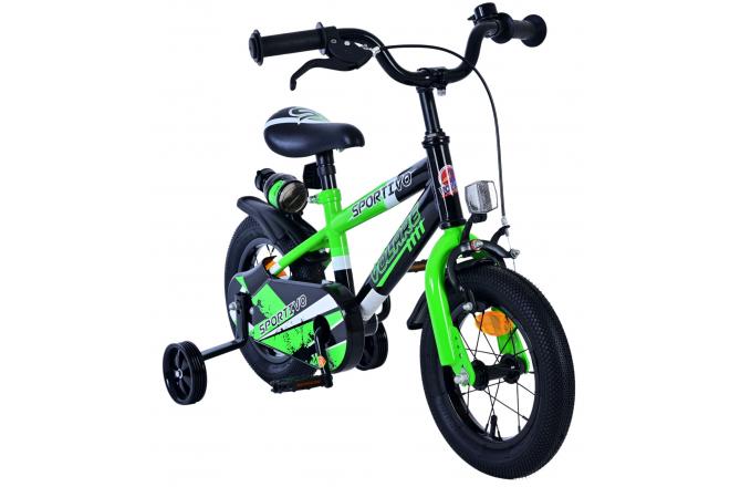 Volare Sportivo Kids bike - Boys - 12 inch - Green Black