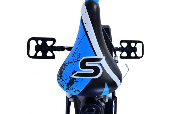 Volare Sportivo Kinderfiets - Boys - 14 inch - Blue Black - Two Hand Brakes