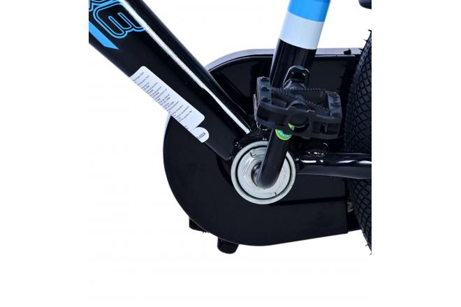 Volare Sportivo Kinderfiets - Boys - 14 inch - Blue Black - Two Hand Brakes