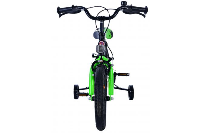 Volare Sportivo Kinderfiets - Boys - 14 inch - Green Black - Two Hand Brakes