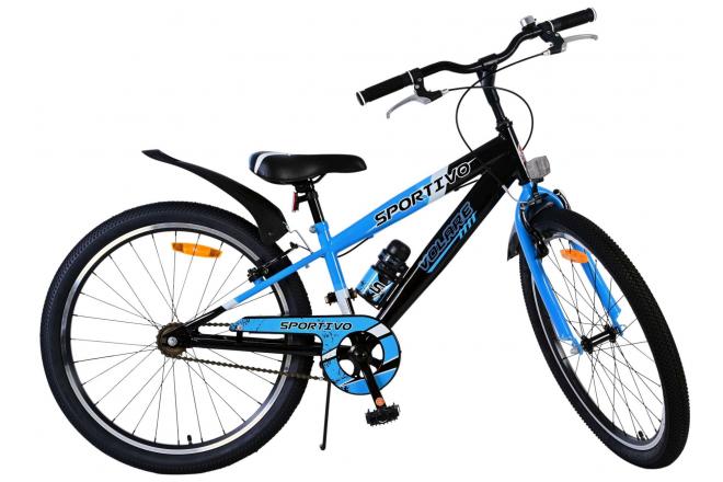 Volare Sportivo Kids bike - Boys - 24 inch - Black Blue - Two hand brakes