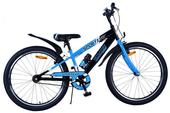 Volare Sportivo Kids bike - Boys - 24 inch - Black Blue - Two hand brakes