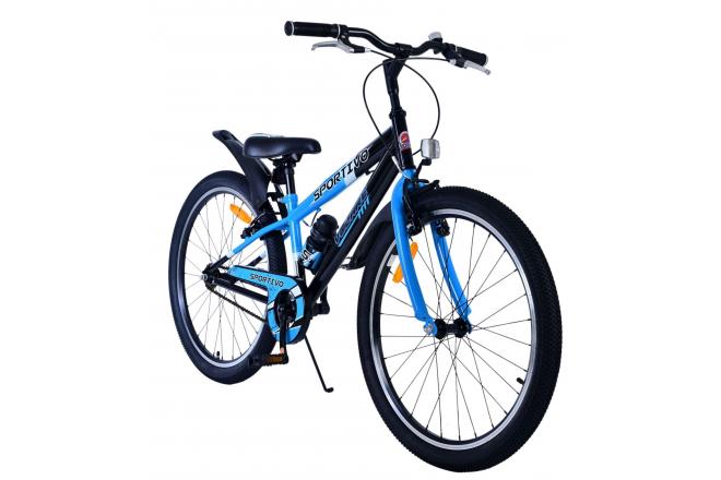 Volare Sportivo Kids bike - Boys - 24 inch - Black Blue - Two hand brakes