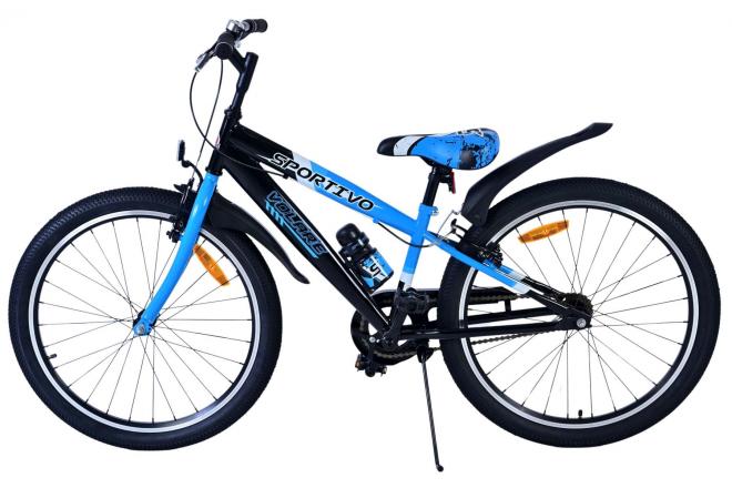 Volare Sportivo Kids bike - Boys - 24 inch - Black Blue - Two hand brakes
