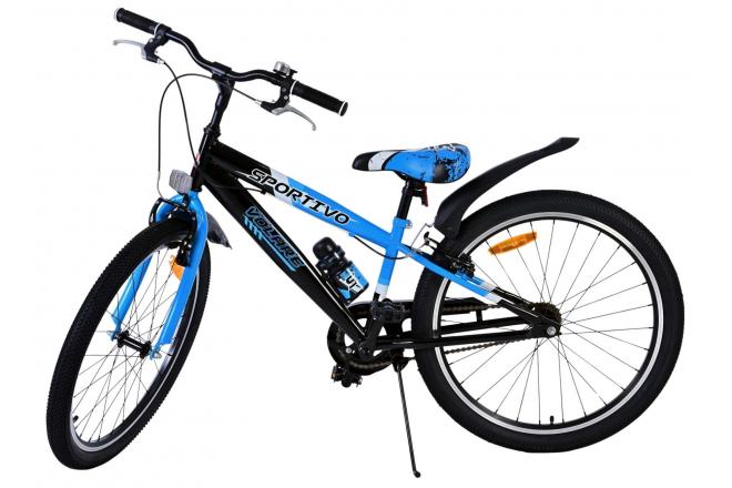 Volare Sportivo Kids bike - Boys - 24 inch - Black Blue - Two hand brakes