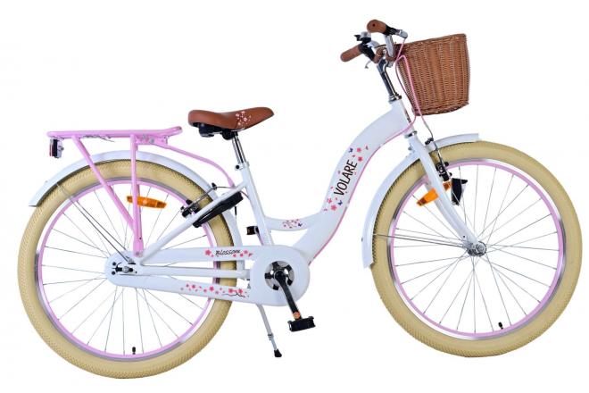 Volare Blossom Children's bike - Girls - 24 inch - White - Two hand brakes