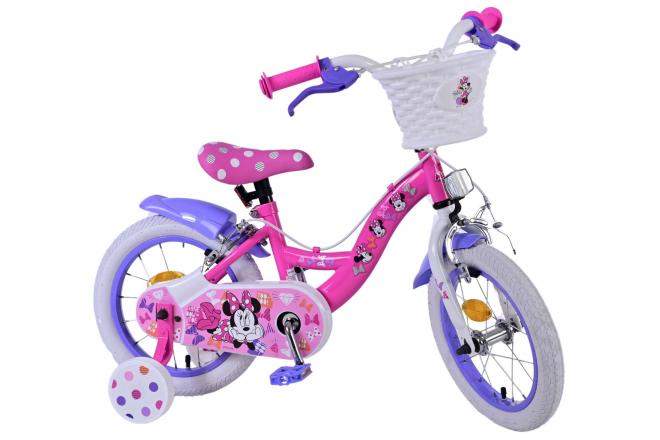 Disney Minnie Kids bike - Girls - 14 inch - Pink - Two hand brakes