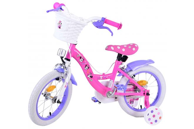 Disney Minnie Kids bike - Girls - 14 inch - Pink - Two hand brakes