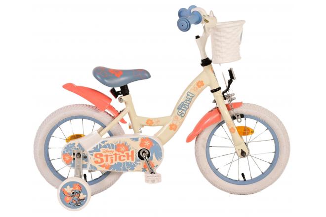 Disney Stitch Kids bike - Girls - 14 inch - Cream Coral Blue [CLONE]