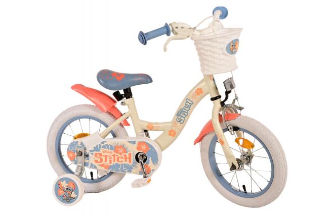 Disney Stitch Kids bike - Girls - 14 inch - Cream Coral Blue [CLONE]