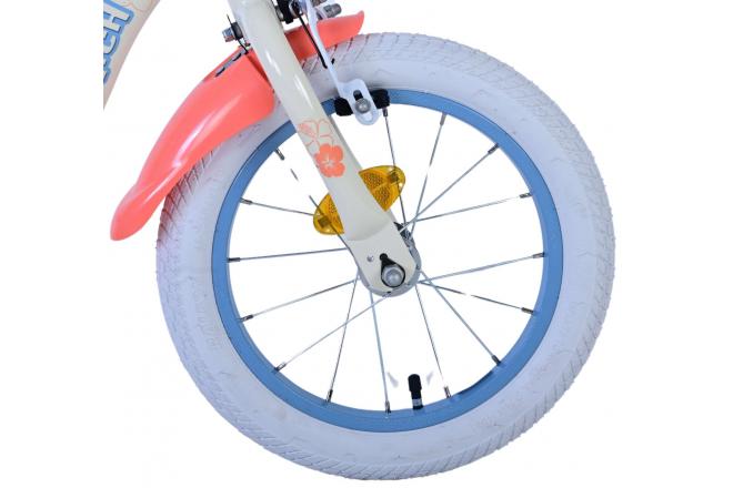 Disney Stitch Kids bike - Girls - 14 inch - Cream Coral Blue - Two hand brakes [CLONE]