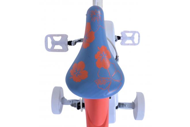 Disney Stitch Kids bike - Girls - 14 inch - Cream Coral Blue - Two hand brakes [CLONE]