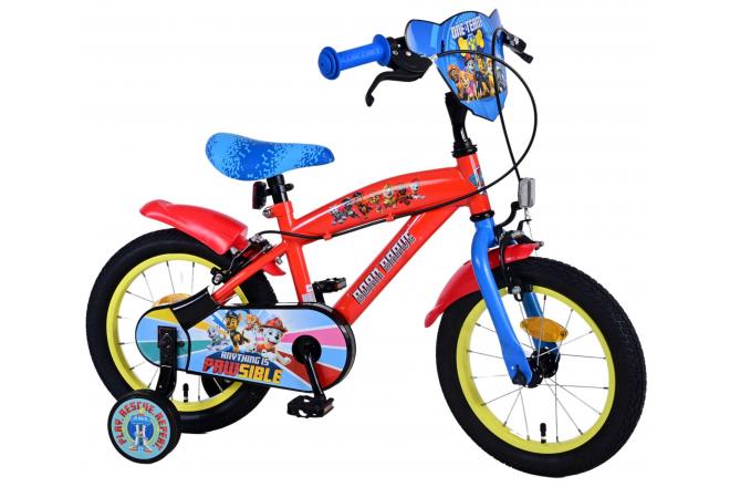 Paw Patrol Children's Bicycle - Boys - 14 inch - Blue - Two handbrakes