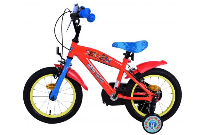 Paw Patrol Children's Bicycle - Boys - 14 inch - Blue - Two handbrakes