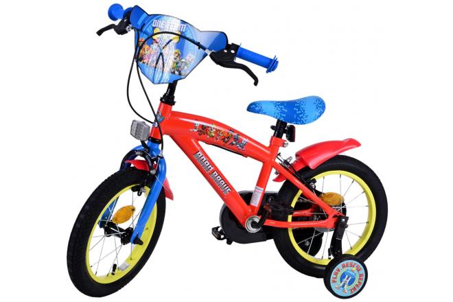 Paw Patrol Children's Bicycle - Boys - 14 inch - Blue - Two handbrakes
