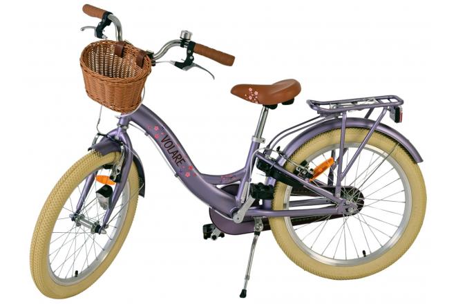 Volare Blossom Children's bike - Girls - 20 inch - Purple - Two hand brakes