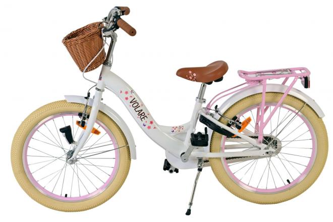 Volare Blossom Children's bike - Girls - 20 inch - White - Two hand brakes