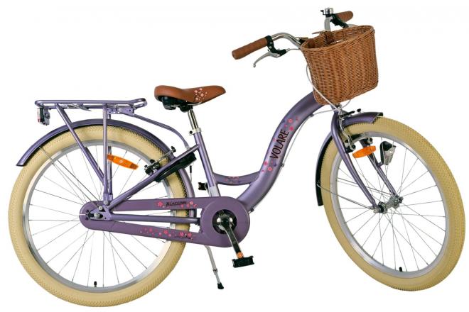 Volare Blossom Children's bike - Girls - 24 inch - Purple - Two hand brakes