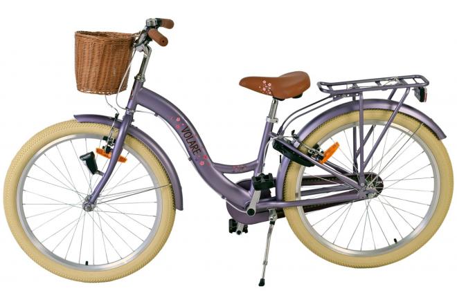 Volare Blossom Children's bike - Girls - 24 inch - Purple - Two hand brakes