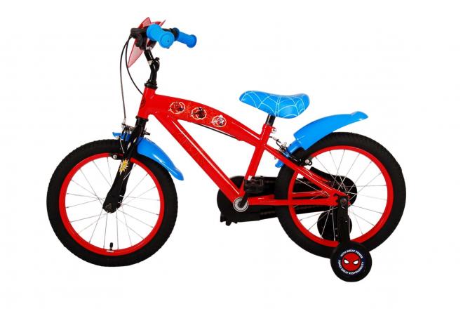 Ultimate Spider-Man Kids bike - Boys - 16 inch - Blue/Red - Two hand brakes