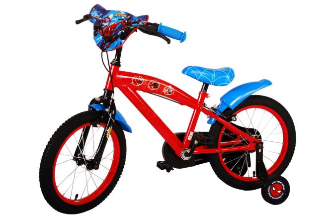 Ultimate Spider-Man Kids bike - Boys - 16 inch - Blue/Red - Two hand brakes