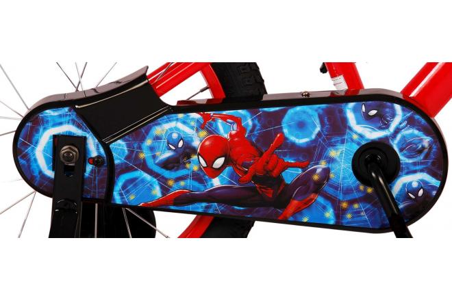 Ultimate Spider-Man Kids bike - Boys - 16 inch - Blue/Red - Two hand brakes