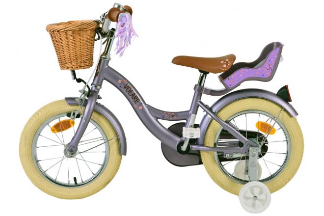 Volare Blossom children's bike - Girls - 14 inch - Purple [CLONE]