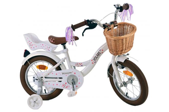 Volare Blossom children's bike - Girls - 14 inch - White [CLONE]