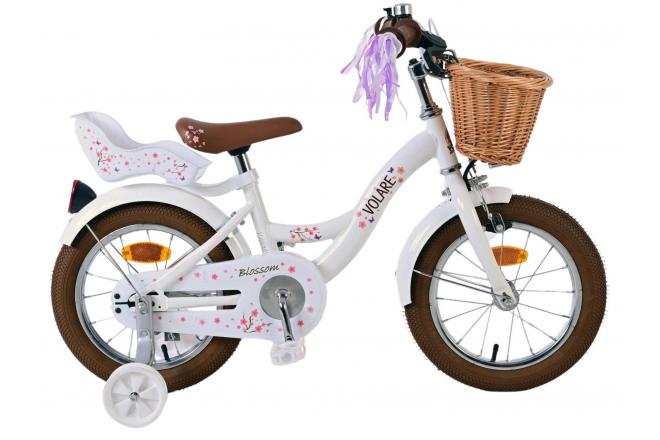 Volare Blossom children's bike - Girls - 14 inch - White [CLONE]