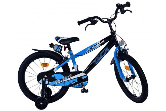 Volare Sportivo Kinderfiets - Boys - 18 inch - Blue Black - Two Hand Brakes [CLONE]