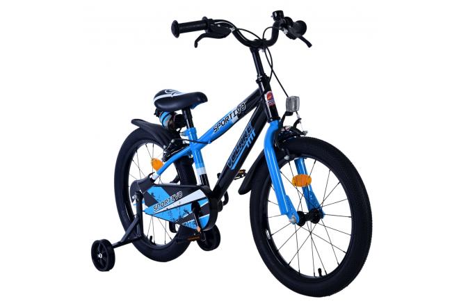 Volare Sportivo Kinderfiets - Boys - 18 inch - Blue Black - Two Hand Brakes [CLONE]