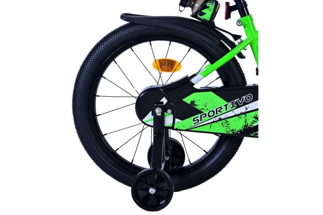 Volare Sportivo Kids bike - Boys - 18 inch - Green Black [CLONE]