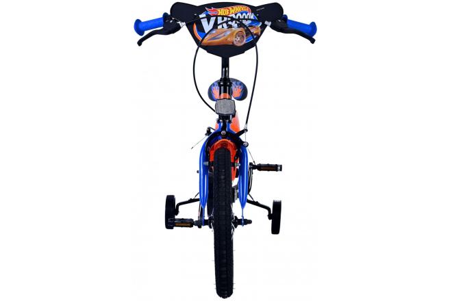 Hot Wheels Kids bike - Boys - 16 inch - Black Orange Blue - Two hand brakes [CLONE]