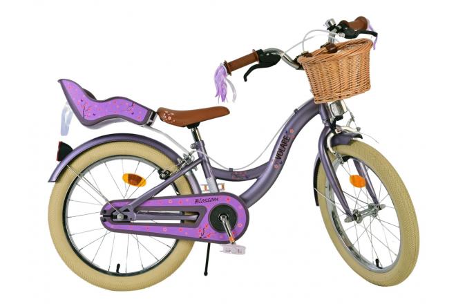 Volare Blossom Children's bike - Girls - 18 inch - Purple - Two Hand Brakes [CLONE]
