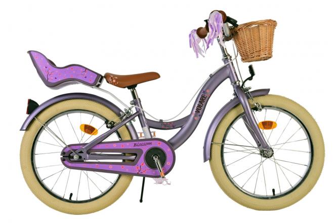 Volare Blossom Children's bike - Girls - 18 inch - Purple - Two Hand Brakes [CLONE]