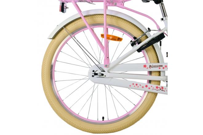 Volare Blossom Children's bike - Girls - 24 inch - White - Two hand brakes