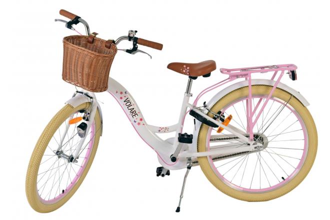 Volare Blossom Children's bike - Girls - 24 inch - White - Two hand brakes