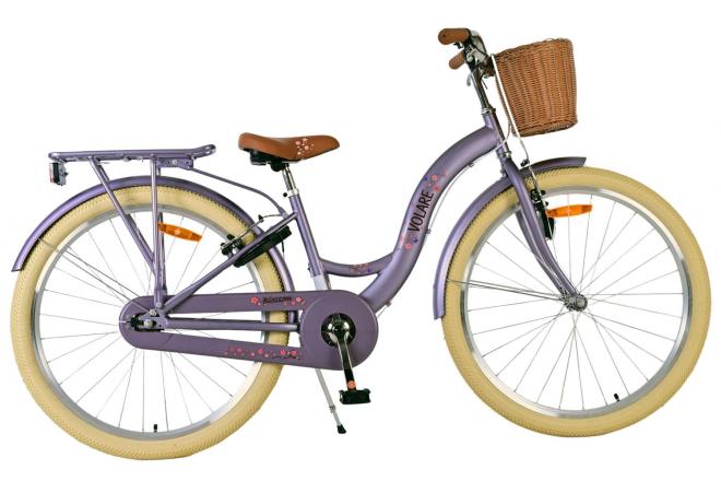 Volare Blossom Kids bike - Girls - 26 inch - Purple - Two hand brakes
